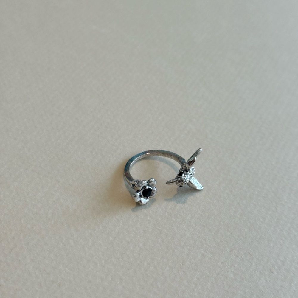 Silver Hummingbird Ring N1458 - Picture 4 of 5
